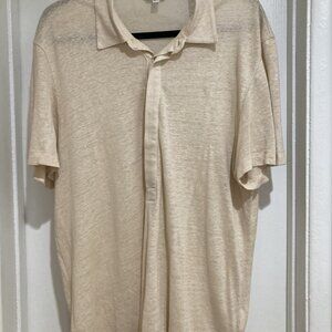 Beige Club Monaco Linen Polo/Shirt